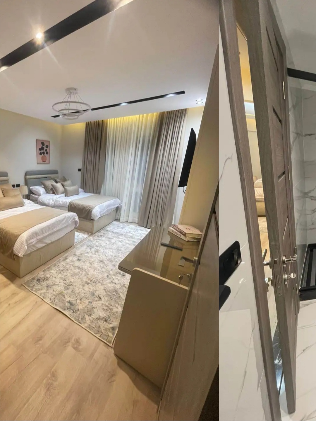 الشقة  للبيع ومتشطبة الترا سوبر لوكس