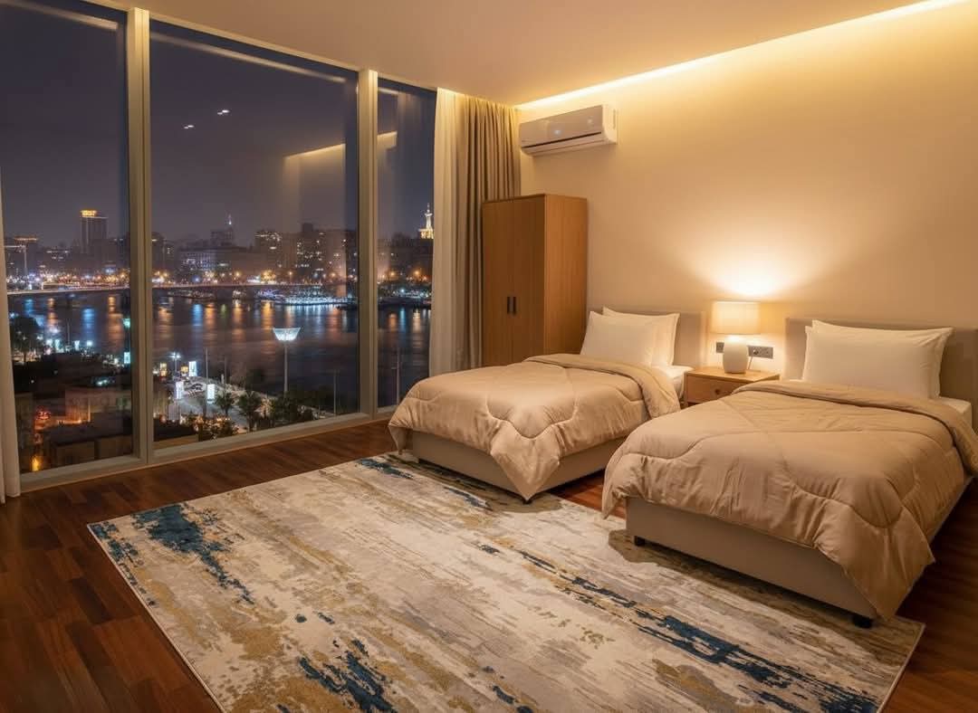 3 غرف ( علي النيل مباشر)🔥 2 حمام